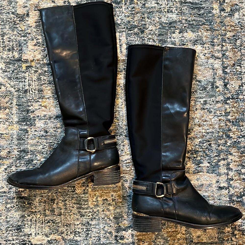 Black riding boots